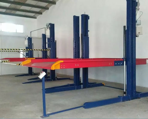 İki sütunlu hidrolik park asansörü 2700kg hidrolik yığınlı park sistemi