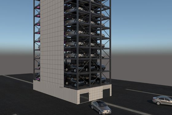 Vertikal Otomatik Akıllı Araba Parkı 2300kg Kule Araba Parkı Sistemi