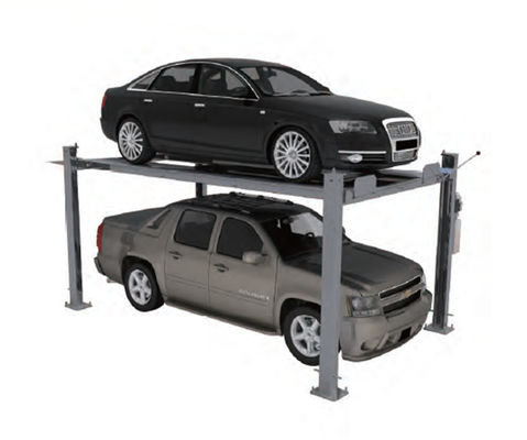 Otomatik Hidrolik Asansör Araç Park Evi 2500kg 4 Post Garaj Asansör PLC Kontrolü