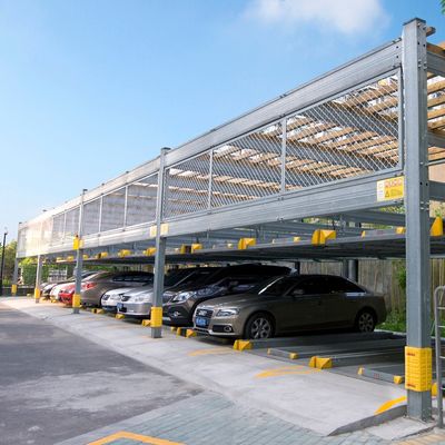 Altı katlı araba yığma çukuru 2t otomatik otopark garaj sistemi