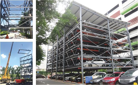 Yüksek mekanik otopark sistemi 2000kg Otomatik otopark garajı